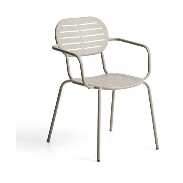 Taupe kovová zahradní židle Brai – Kave Home