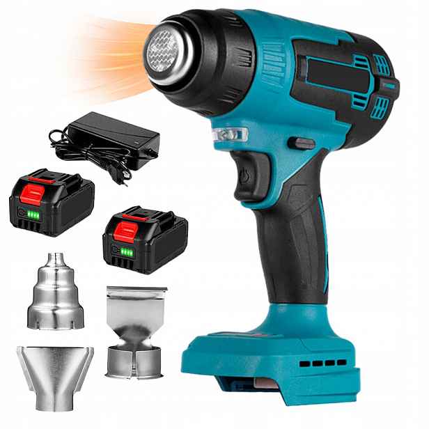 Výkonná Horkovzdušná Pistole 600C Regulace Trysky 200W Sada