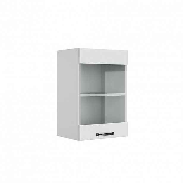 Vicco SKLENĚNÁ KUCHYŇSKÁ SKŘÍŇKA R-Line Bílý venkovský dům 40 cm