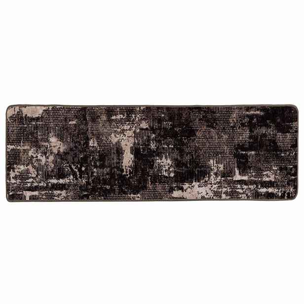 vidaXL Běhoun MARSA Černá 80 x 250 cm Polyester a PVC