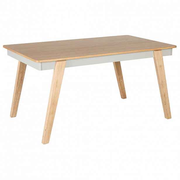 Beliani JÍDELNÍ STŮL 150/90/75 cm Světle hnědý, Šedý Obdélníkový Phola