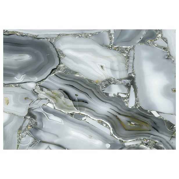 Fototapeta Mramor Achát Šedo-béžový Kámen Elegance 208x146 příroda lepidlo