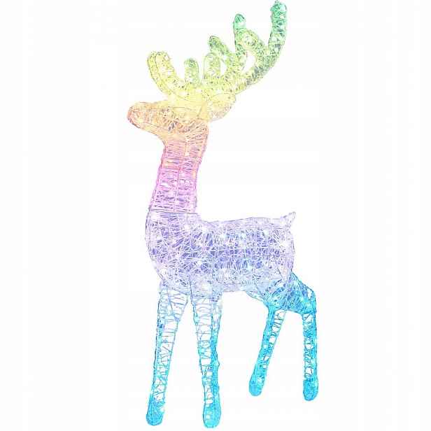 Vánoční Dekorace Sob , zahradní světelná ozdoba 120 cm, 165 Led Rgb, časovač