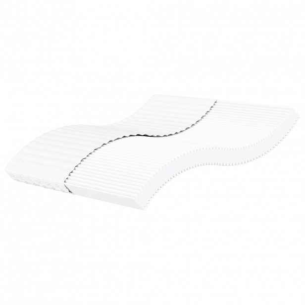 vidaXL Pěnová matrace bílá 200 x 200 cm tvrdost H2 H3