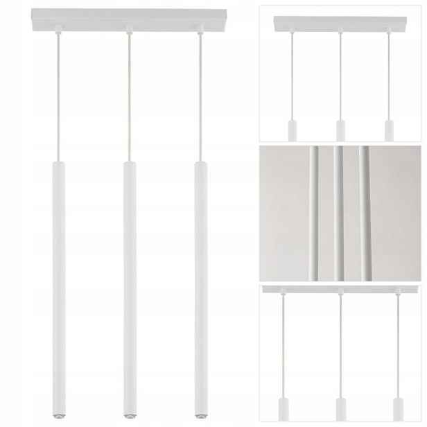Závěsná lampa Sopel bílá, moderní, jemné světlo v obývacím pokoji Sigma Lighting