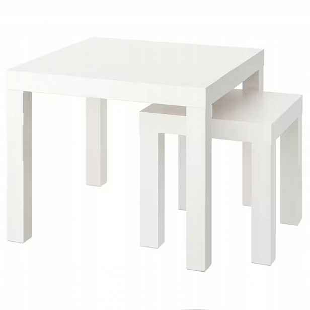 Ikea stolek Lack konferenční stolek Malý A Velký 2ks bílý