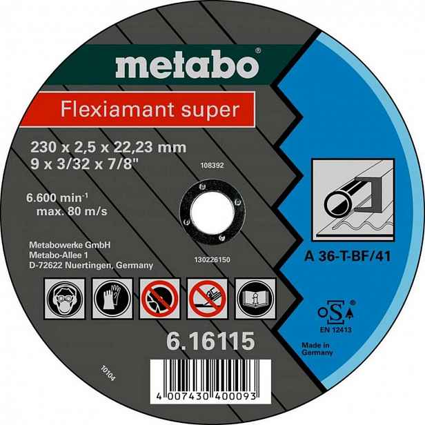 Metabo - Řezný kotouč na ocel 125x22,23 mm 616107000