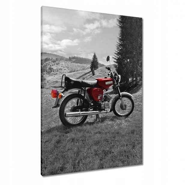 Obrazy 70x100 Červený Simson S51 E