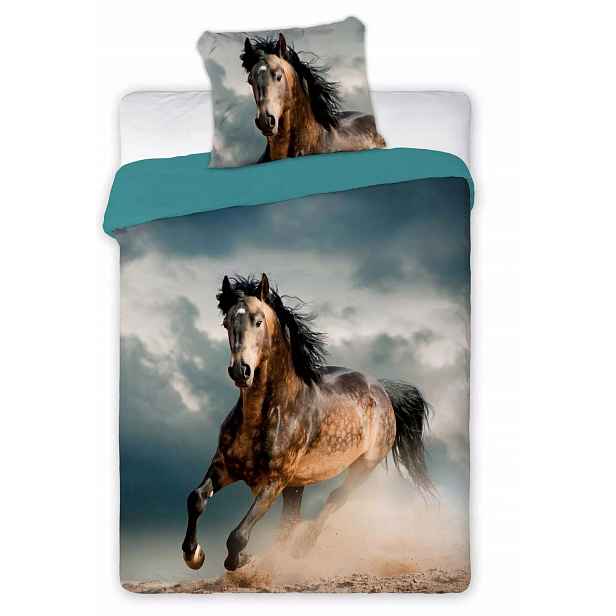 Povlečení Kůň V Cvalu Mustang Real Foto 160x200