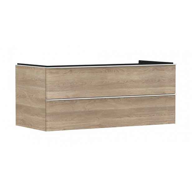 Skříňka pod umyvadlo pod desku Hansgrohe Xelu Q 118x49,5x55 cm přírodní dub 54084700