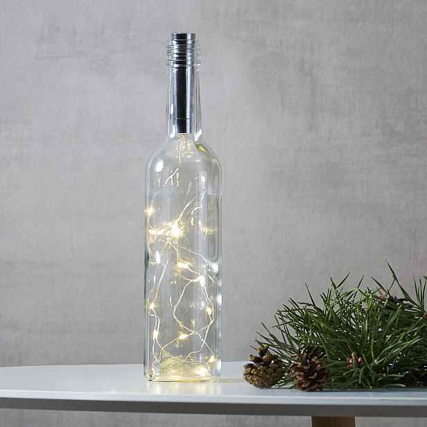 Světelný LED řetěz délka 75 cm Star Trading Dew Drop - stříbrný