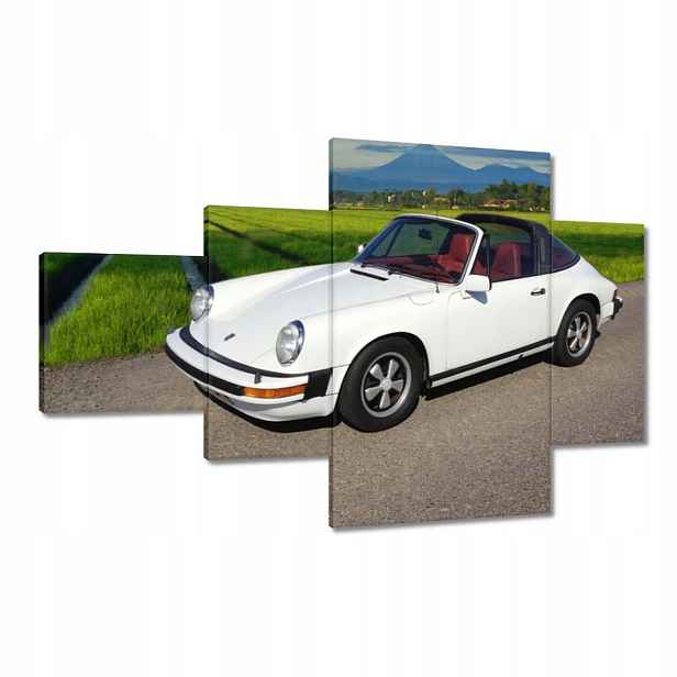 Obrazy 130x80 Bílé Porsche