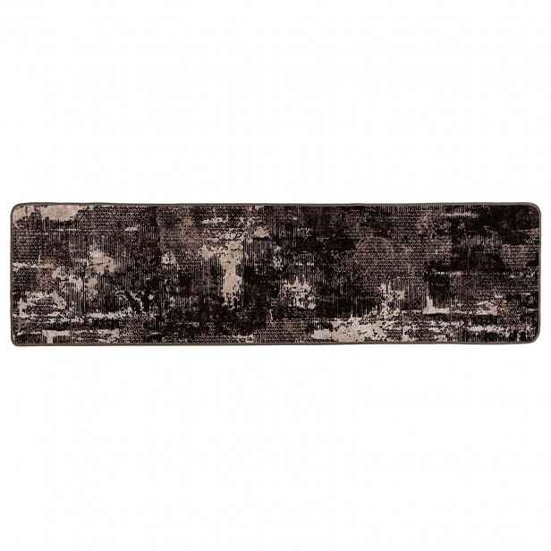 vidaXL Běhoun MARSA Černá 80 x 350 cm Polyester a PVC