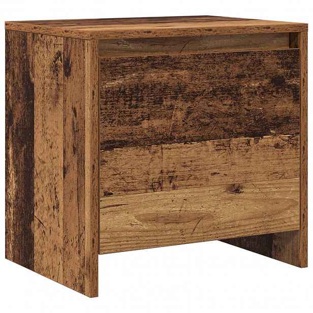 vidaXL Noční skříňka Staré dřevo 45 x 34 x 44,5 cm Kompozitní dřevo