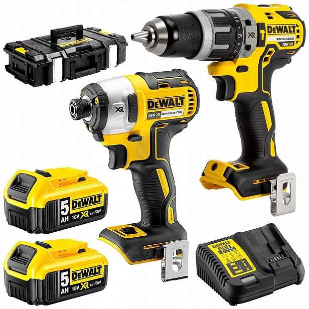 Sada akumulátorového nářadí DeWalt 18V DCD796+DCF887 2 x 5,0AH