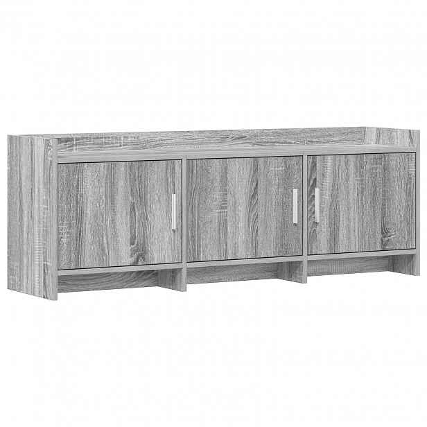 vidaXL Televizní skříň 130 x 33 x 47 cm Šedý Sonoma Kompozitní dřevo
