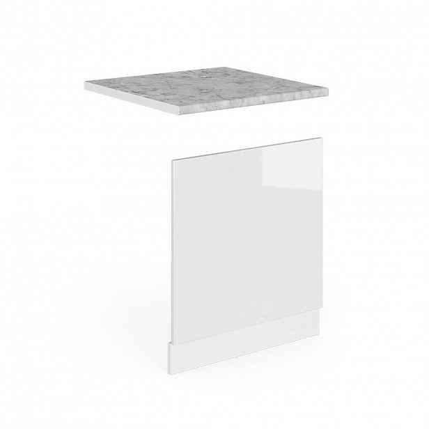 Vicco PŘEDNÍ PANEL R-Line Bílá vysoký lesk 60 cm s pracovní deskou