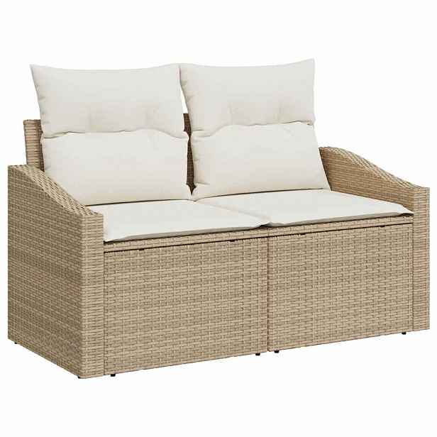 vidaXL Zahradní sofa s polštářem 123 x 62 x 69 cm polyratan