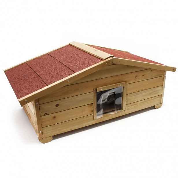 Agrofortel Zateplená bouda - kočičí domeček, 99 x 52 x 36 cm - Micka L