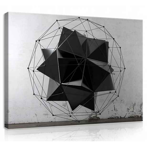 Obraz Na Plátně Plátno 70x50 3D Tvar Hvězda Geometrie Abstrakce
