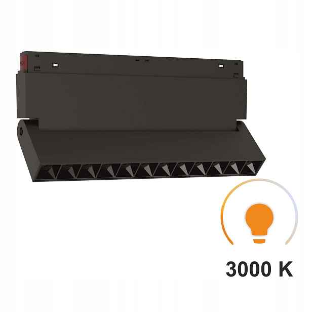 Regulovatelný lineární reflektor 12W 3000K teplý pro kolejnice Smart Track 48VDC