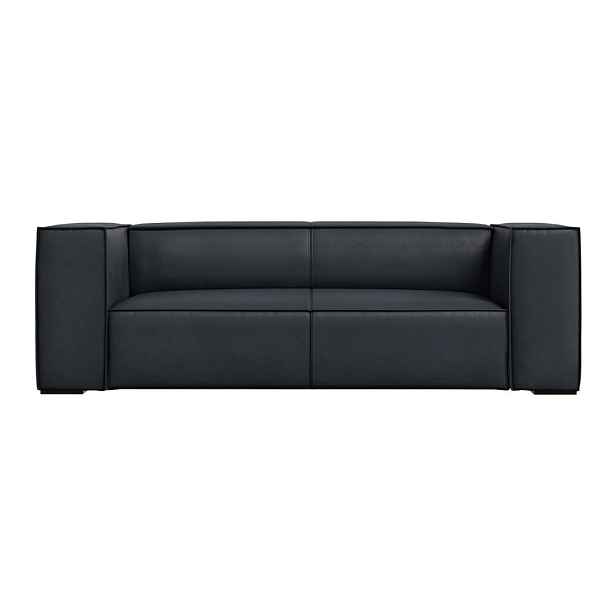 Tmavě modrá kožená pohovka 212 cm Madame – Windsor & Co Sofas