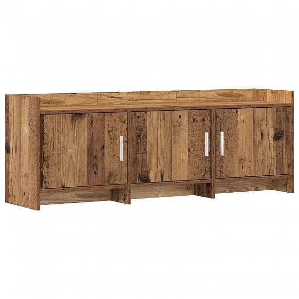 vidaXL Televizní skříň 130 x 33 x 47 cm Staré dřevo Kompozitní dřevo