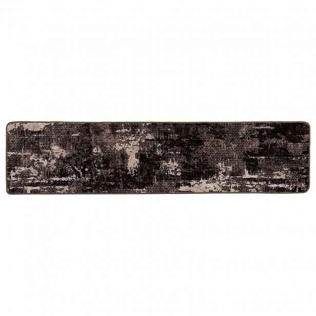 vidaXL Běhoun MARSA Černá 80 x 450 cm Polyester a PVC