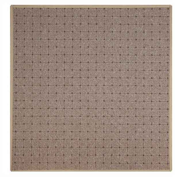 AKCE: 120x120 cm Kusový koberec Udinese béžový new čtverec, béžová, chodba / předsíň, Condor Carpets