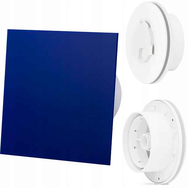 Anemostat Větrací A Odvětrávací S Regulací Panel Plexi Modrý Fi 100
