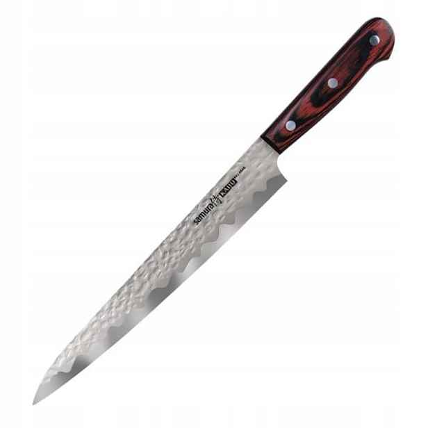 Nůž kuchyňský Samura Kaiju Slicer 240mm AUS-8 Pakka Wood