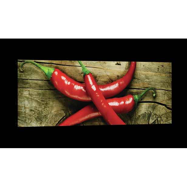 Obraz 145x45 Červená chilli paprička ostrost chuť energie textura