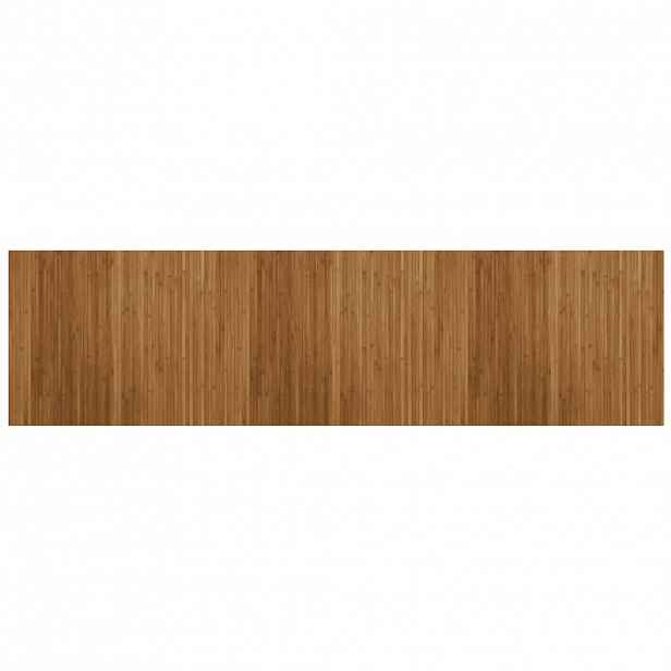 vidaXL Koberec obdélníkový hnědý 80 x 300 cm bambus