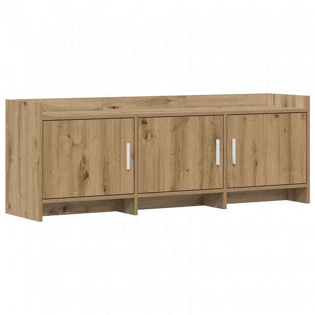 vidaXL Televizní skříň 130 x 33 x 47 cm Dub artisan Kompozitní dřevo