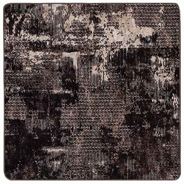 vidaXL Běhoun MARSA Černá 100 x 100 cm Polyester a PVC