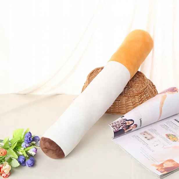 Polštář ve tvaru cigarety Resteq, 50 cm Originální dárek