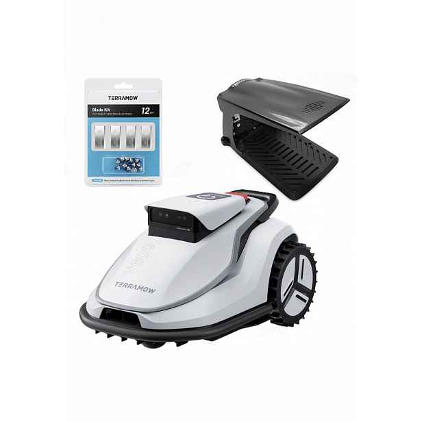 TerraMow V600 Robotická sekačka do 600 m2 garáž nože bonus