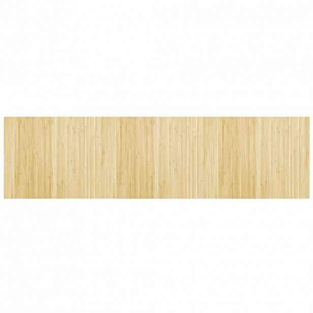 vidaXL Koberec obdélníkový světle přírodní 80 x 300 cm bambus