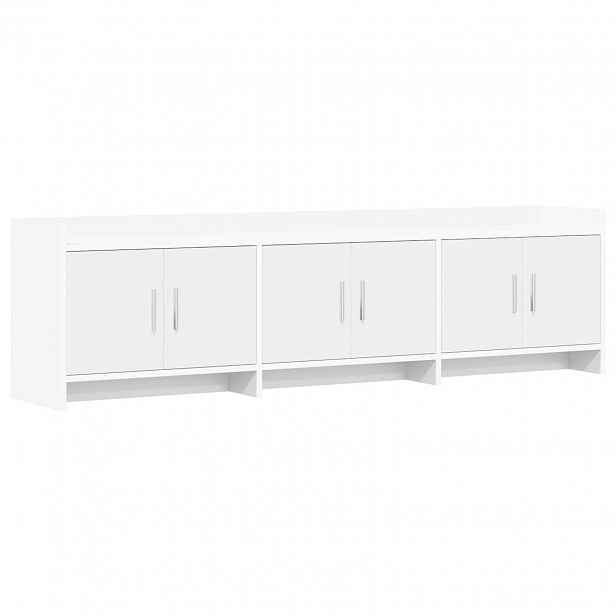 vidaXL Televizní skříň 168 x 33 x 47 cm Bílá Kompozitní dřevo