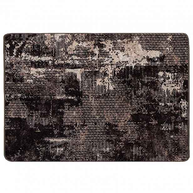 vidaXL Běhoun MARSA Černá 100 x 150 cm Polyester a PVC