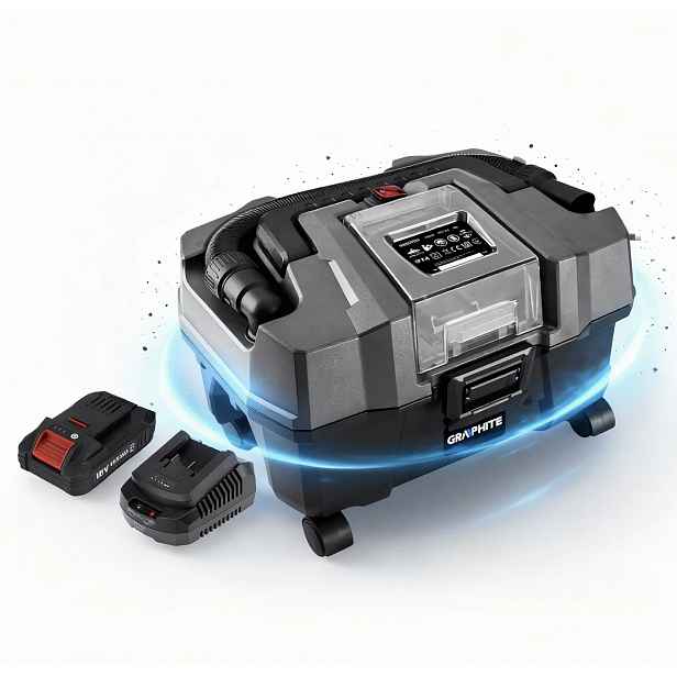 Graphite Vysavač 58GE105 18V Li-ion 10L Akumulátor 2AH Sada