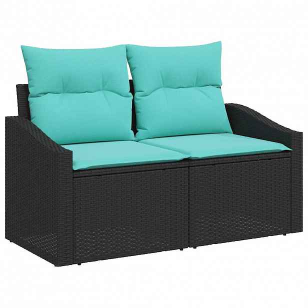 vidaXL Zahradní sofa Šedá 123 x 62 x 69cm polyratan