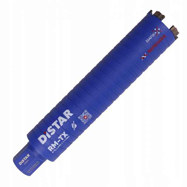 DiSTAR vrták korunkový vrták pro betonu 72 mm Dds-w 072x300x1 1/4 Unc Rm-tx