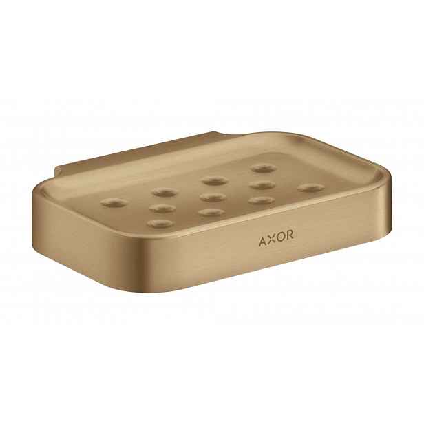 Axor Universal Circular - Mýdlenka s držákem, kartáčovaný bronz 42805140