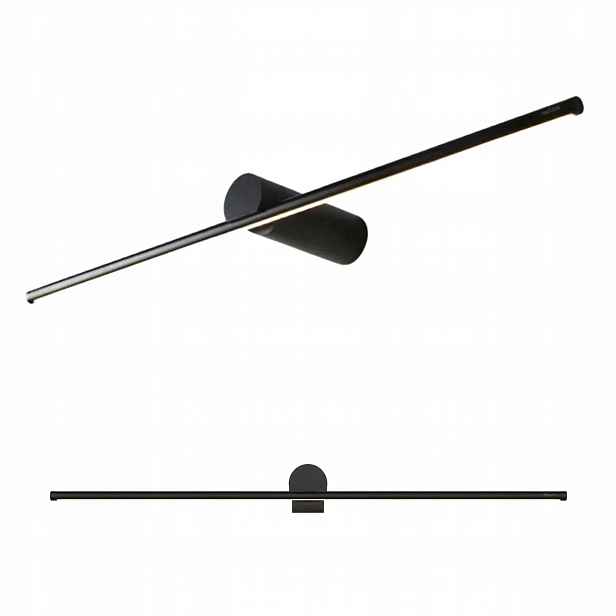 Lineární nástěnné svítidlo 60 cm Černá Led Neutrální 9W Nástěnná lampa Toolight