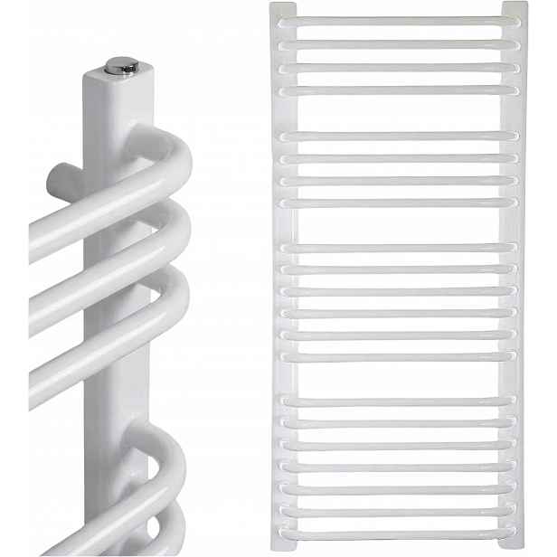 Nástěnný Koupelnový Radiátor Bílý Žebřík GR1 1120 x 550 MM 21 Žeber 756 W