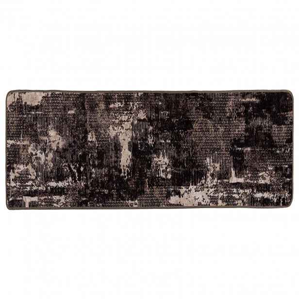 vidaXL Běhoun MARSA Černá 100 x 250 cm Polyester a PVC