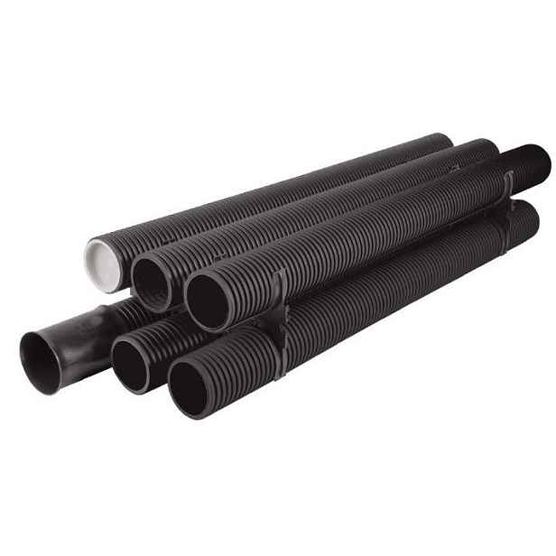 Chránička korugovaná pevná Fränkische Kabuflex černá 110 mm 3 m