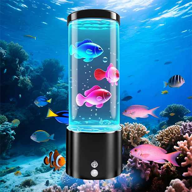 Lampa S Medúzami Lava Rgb Led Plovoucí Barevné Světlo