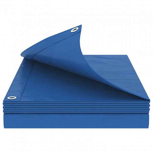vidaXL Plachta s oky Modrá 4 x 4 m 180 gsm PE